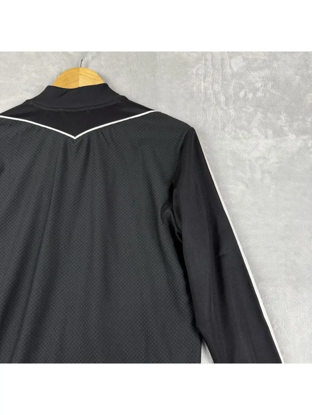 Adidas AeroReady Track Jacket Black White 3 Stripe Slim Fit MenS Soccer Techwear